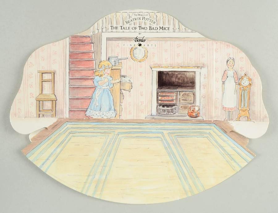 World of Beatrix Potter The Tale Of Two Bad Mice-Paper Backdrop - No Box by Border Fine Arts-1