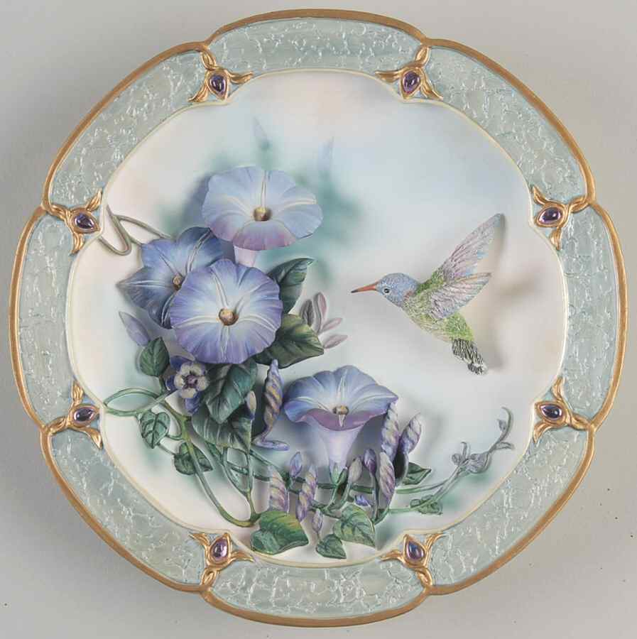 Morning Jewels Plate Regal Morning - No Box by Bradford Exchange-1