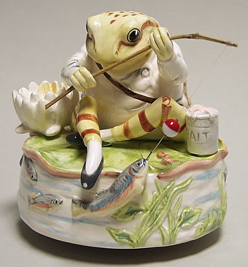 Beatrix Potter Music Box Jeremy Fisher-Waltz Of The Flowers - Boxed by Border Fine Arts-1