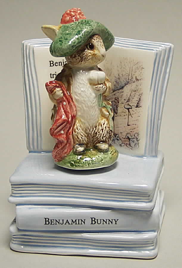 Beatrix Potter Music Box Benjamin Bunny Mozart's Lullaby - Boxed by Border Fine Arts-1