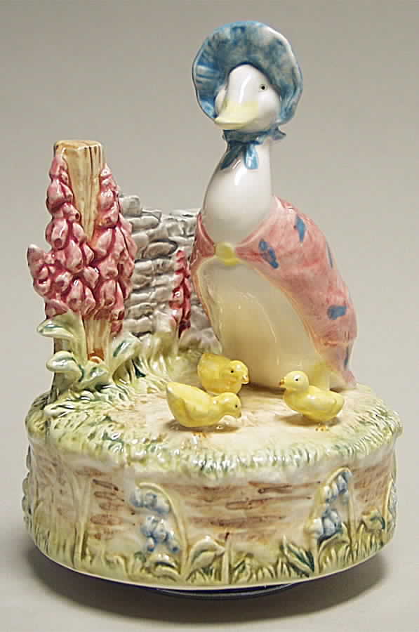 Beatrix Potter Music Box Jemima Puddleduck-A Beautuful Morning - Boxed by Border Fine Arts-1