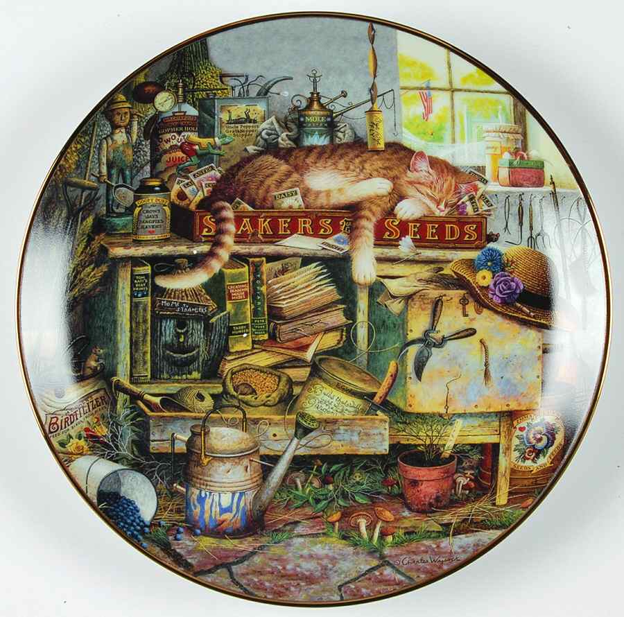 Purr-Fect Places Remington The Horticulturist - No Box by Bradford Exchange-1