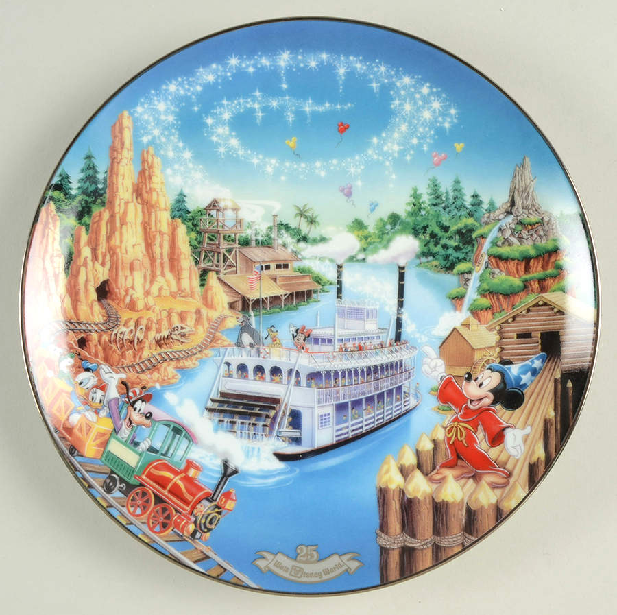Walt Disney World 25th Anniversary Frontierland - No Box by Bradford Exchange-1