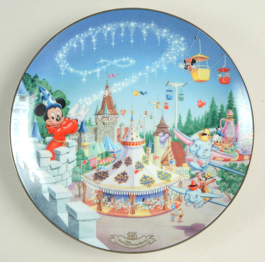 Walt Disney World 25th Anniversary Fantasyland - No Box by Bradford Exchange-1