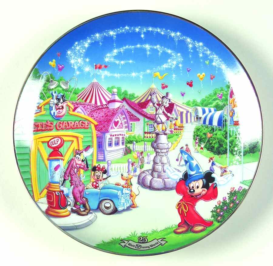 Walt Disney World 25th Anniversary Mickey's Toon Town Fair - No Box by Bradford Exchange-1