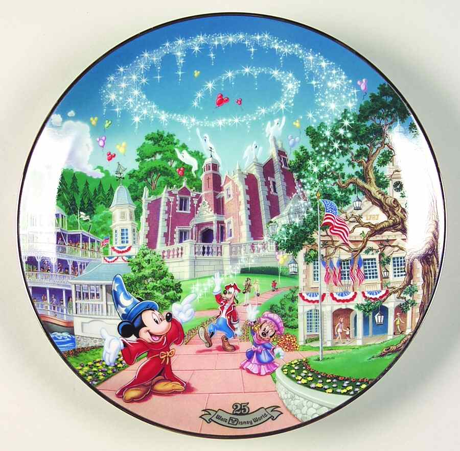 Walt Disney World 25th Anniversary Liberty Square - No Box by Bradford Exchange-1