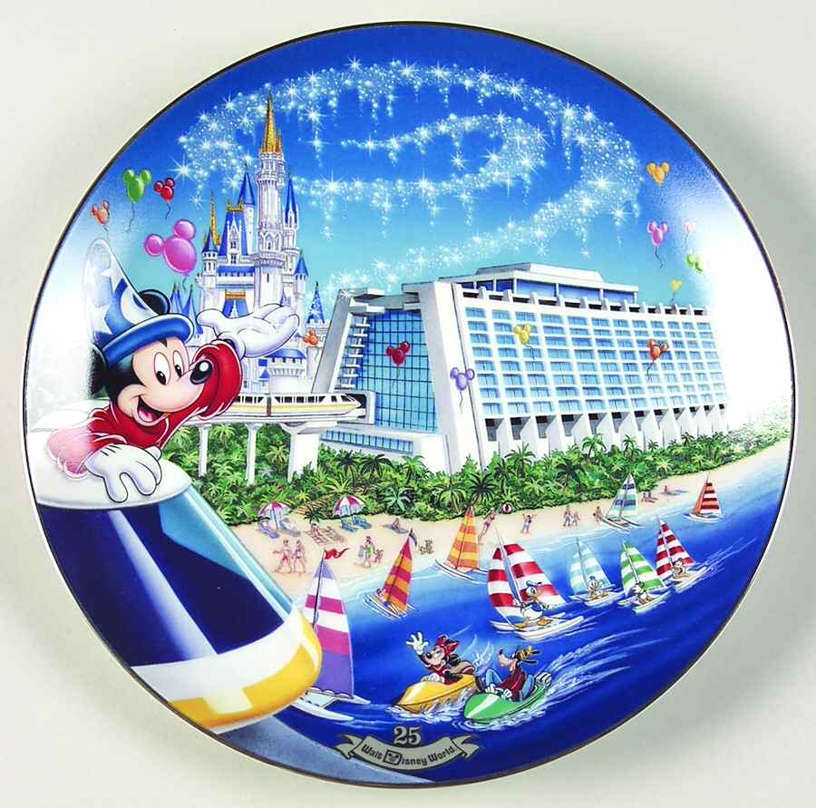 Walt Disney World 25th Anniversary Next Stop:Contemporary Resort - No Box by Bradford Exchange-1
