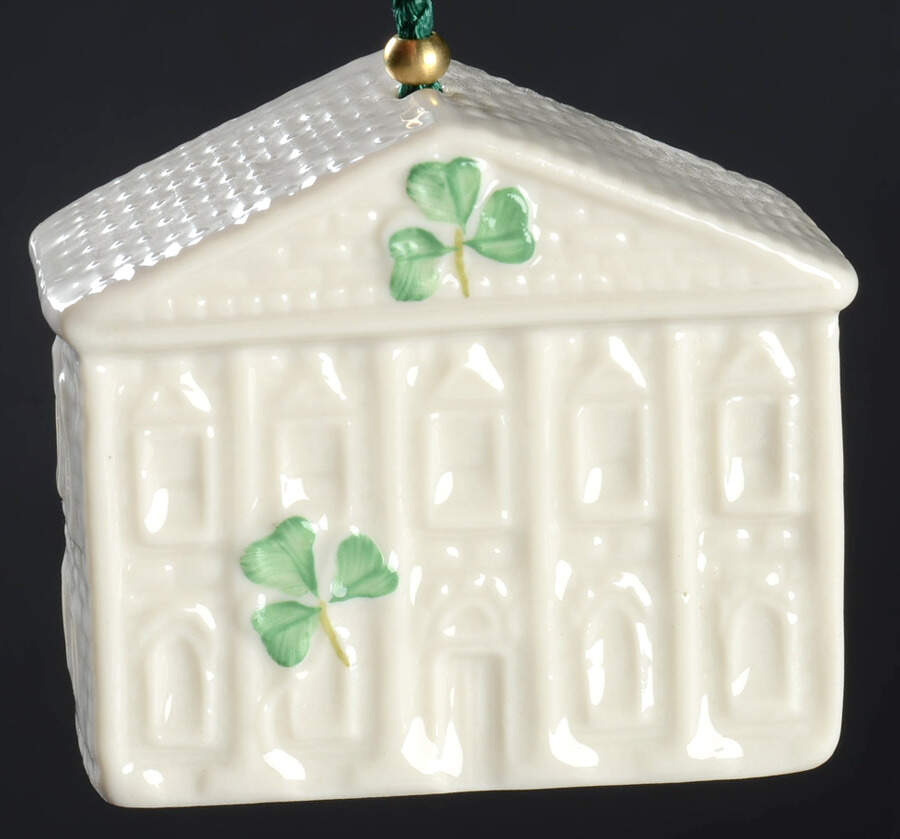 Annual Christmas Bell Ornament Old Parliament House - Boxed by Belleek Pottery (Ireland)-1