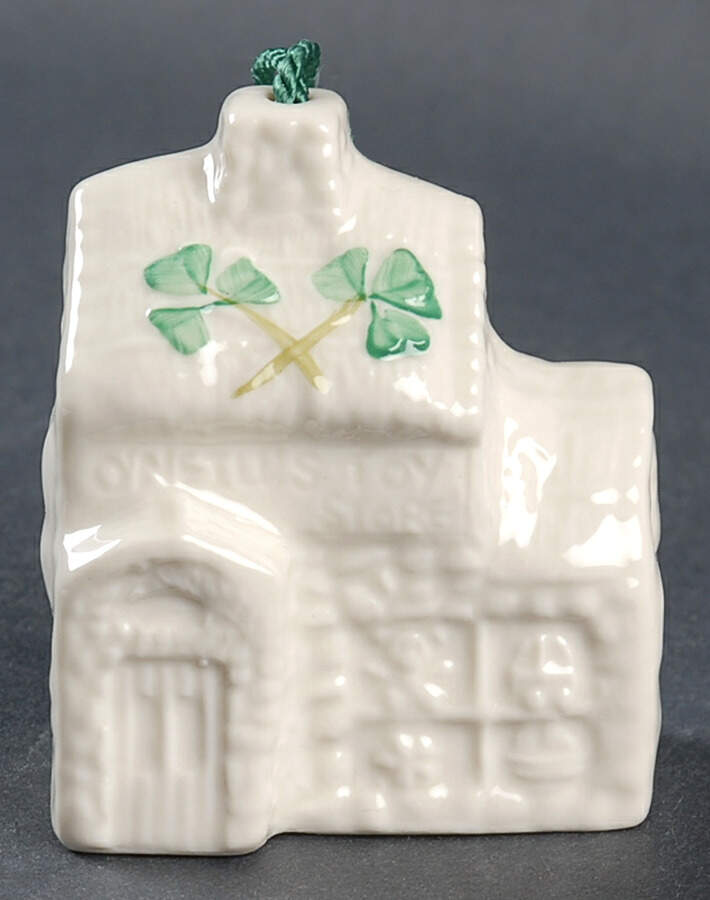 Annual Christmas Bell Ornament O'Neill'S Toy Shop - Boxed by Belleek Pottery (Ireland)-1