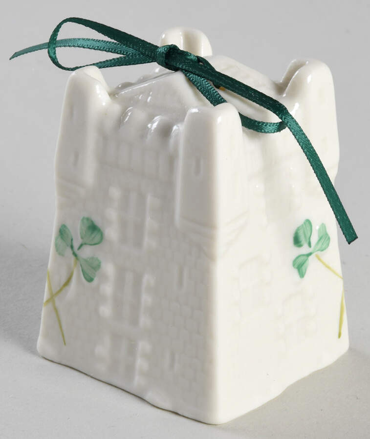 Annual Christmas Bell Ornament Castle - Boxed by Belleek Pottery (Ireland)-1