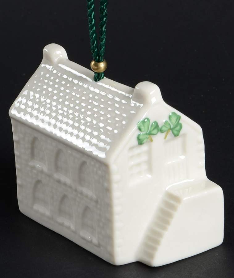 Annual Christmas Bell Ornament Old Schoolhouse - Boxed by Belleek Pottery (Ireland)-1