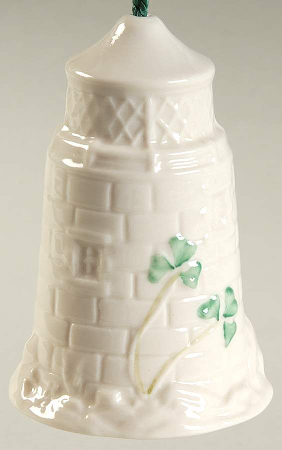 Annual Christmas Bell Ornament Dunore Lighthouse - Boxed by Belleek Pottery (Ireland)-1