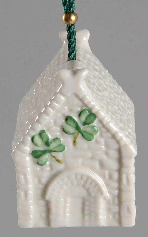Annual Christmas Bell Ornament Kilmalkeder Church - Boxed by Belleek Pottery (Ireland)-1