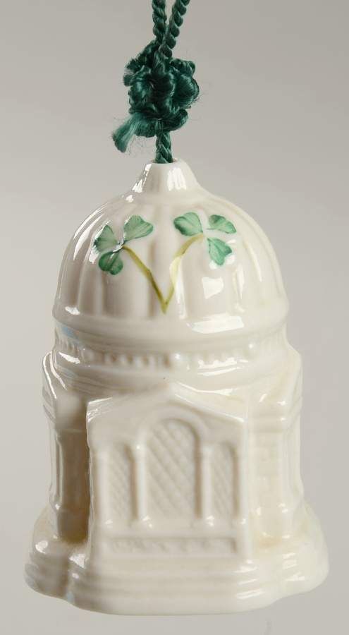 Annual Christmas Bell Ornament Cathedral - No Box by Belleek Pottery (Ireland)-1