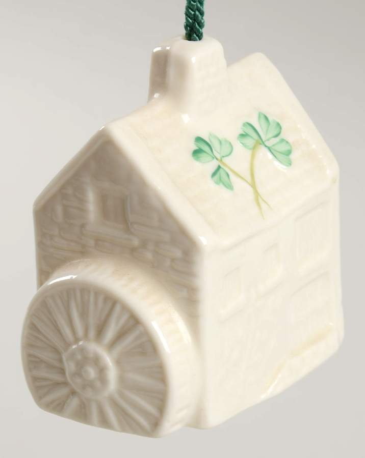 Annual Christmas Bell Ornament Ballylist Mill - No Box by Belleek Pottery (Ireland)-1