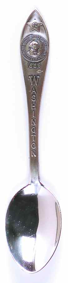 Statehood Seal Spoons (Sterling) Washington - No Box 42 by Bell Trading Post-1
