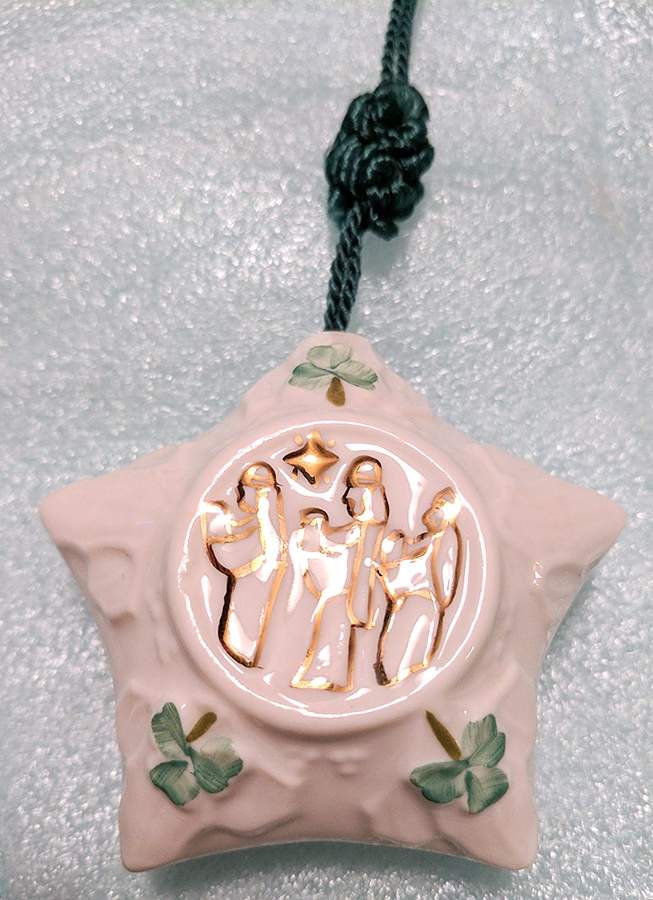 Belleek Christmas Bell Three Wisemen - Boxed by Belleek Pottery (Ireland)-1