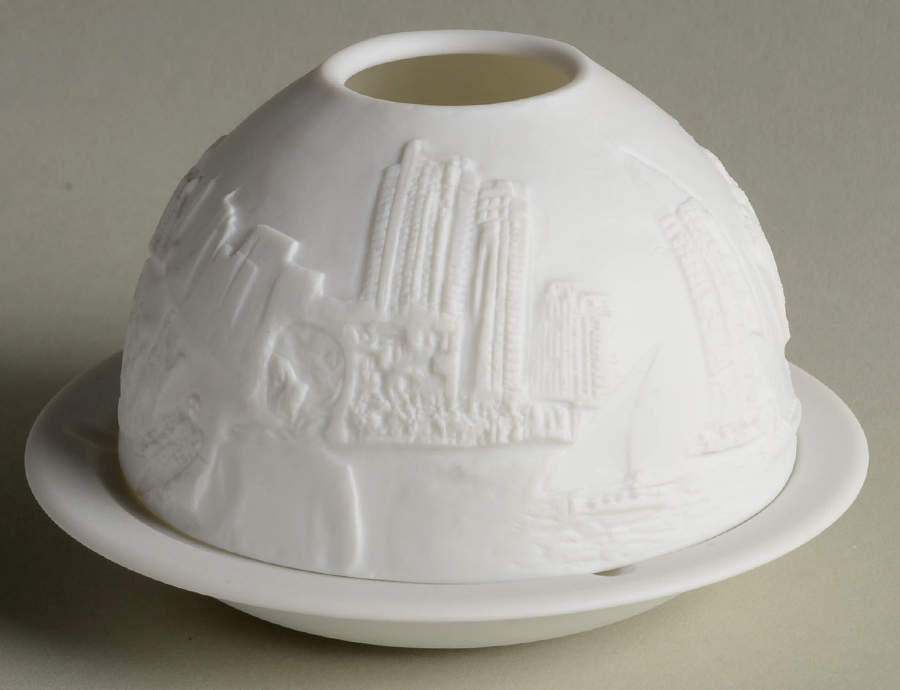 Bernardaud Lithophane Candle Votive Dubai - Boxed by Bernardaud-1
