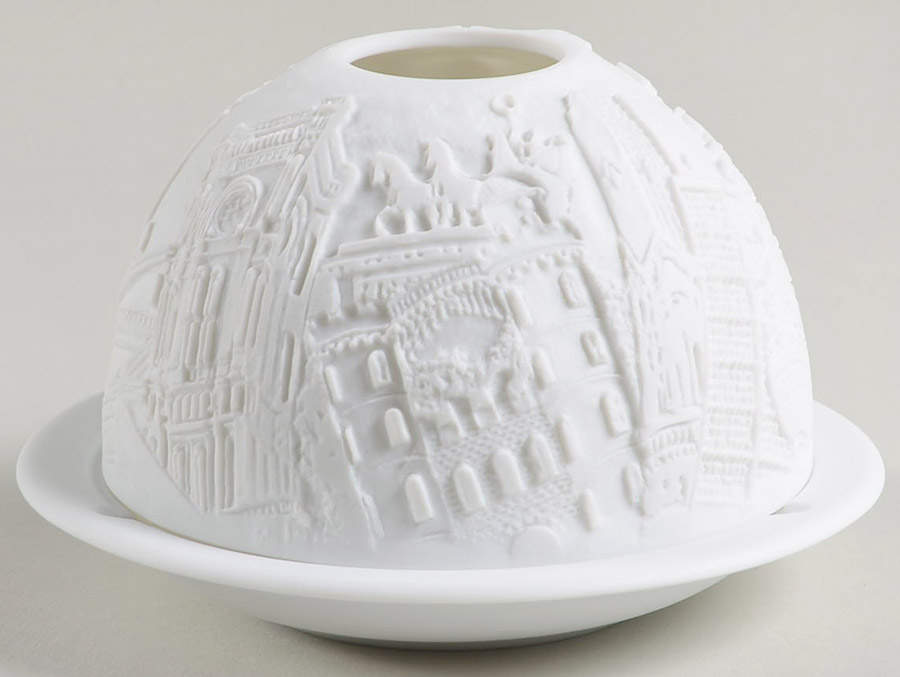 Bernardaud Lithophane Candle Votive Berlin - Boxed by Bernardaud-1