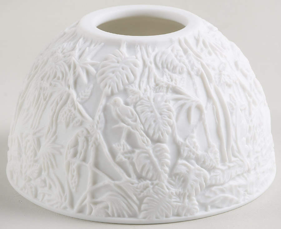 Bernardaud Lithophane Candle Votive Borneo - Boxed by Bernardaud-1