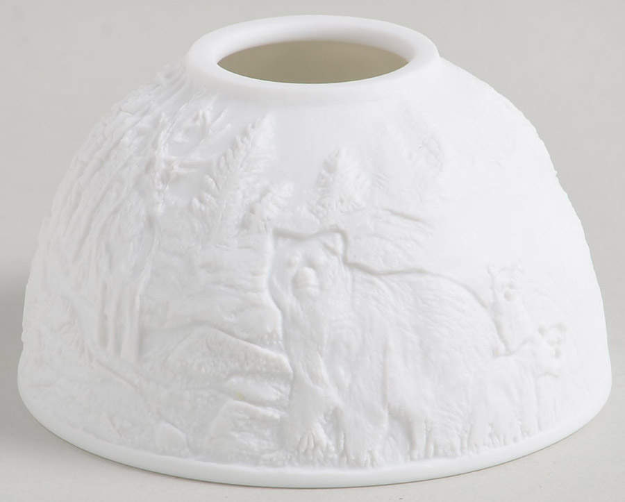 Bernardaud Lithophane Candle Votive The Forest - Boxed by Bernardaud-1