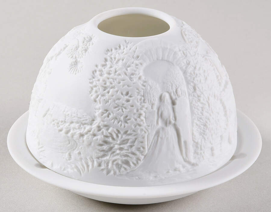 Bernardaud Lithophane Candle Votive The Wedding - No Box by Bernardaud-1