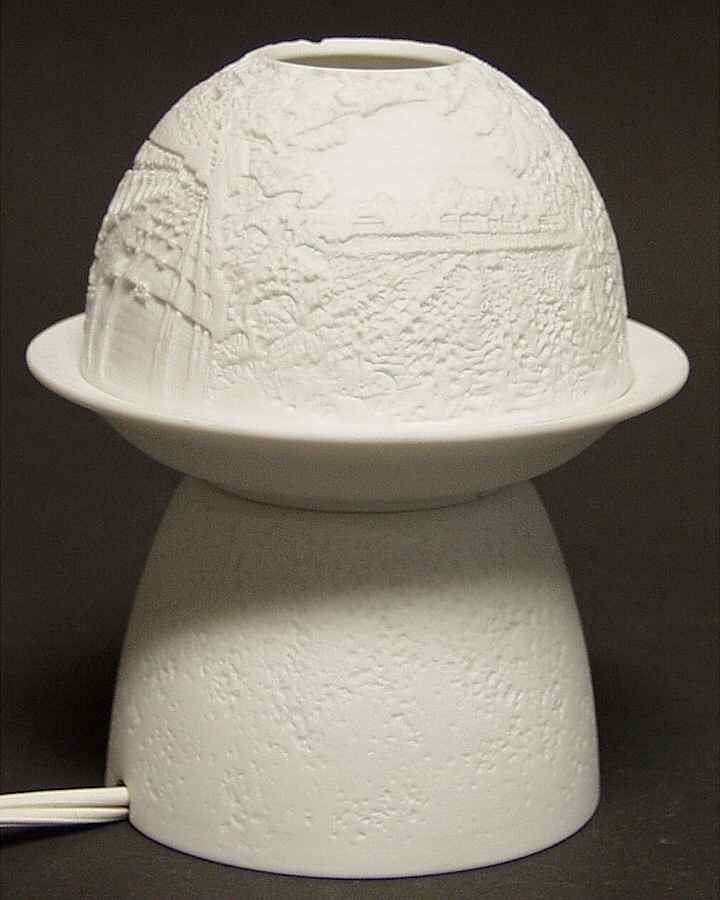 Bernardaud Lithophane Candle Votive Grape Harvest - Boxed by Bernardaud-1