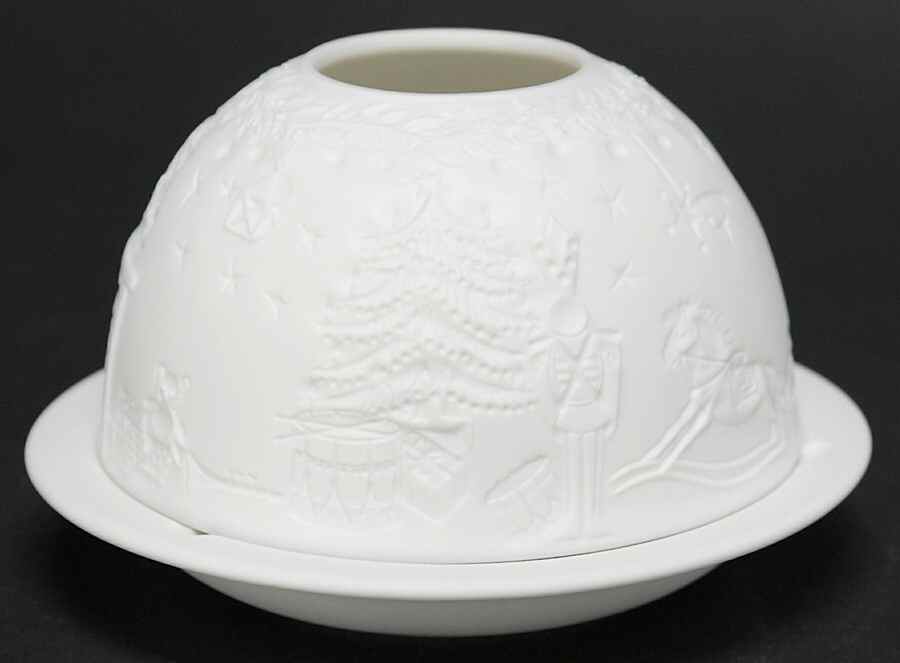 Bernardaud Lithophane Candle Votive Grenadiers - Boxed by Bernardaud-1