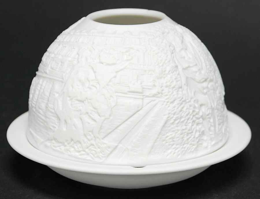Bernardaud Lithophane Candle Votive Versailles - No Box by Bernardaud-1