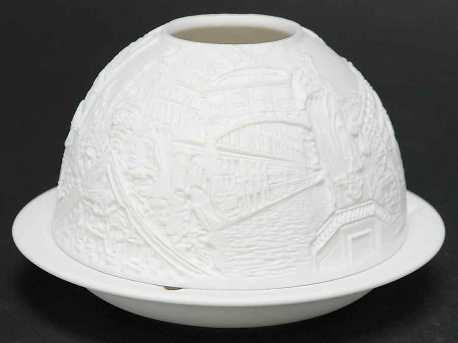Bernardaud Lithophane Candle Votive Venice - No Box by Bernardaud-1