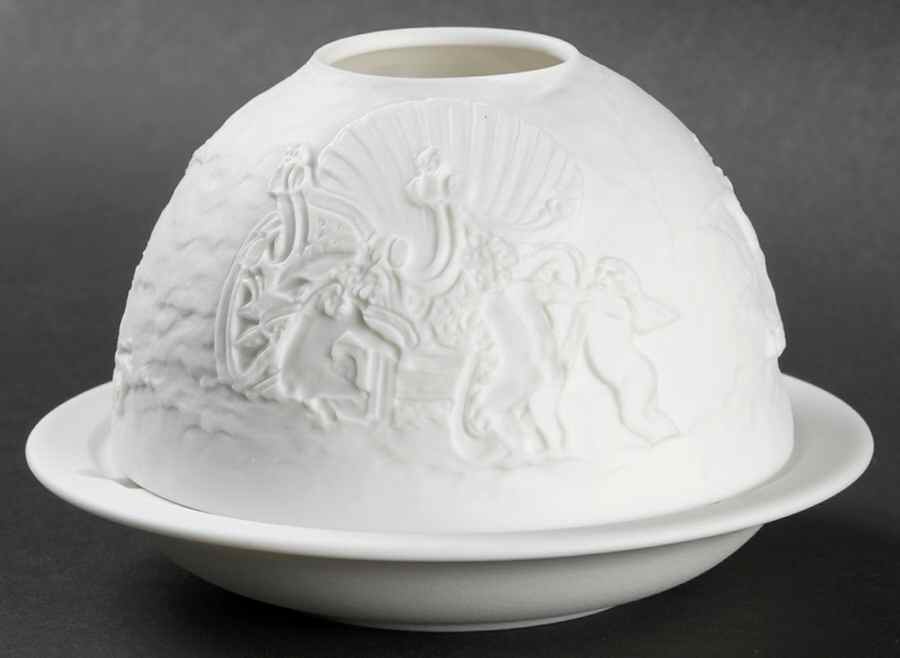 Bernardaud Lithophane Candle Votive Angels - Boxed by Bernardaud-1