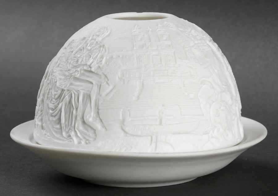 Bernardaud Lithophane Candle Votive Rome - No Box by Bernardaud-1