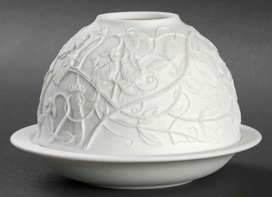 Bernardaud Lithophane Candle Votive Sweet Peas - Boxed by Bernardaud-1