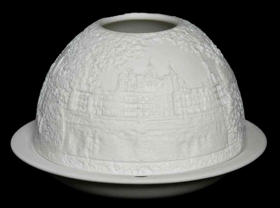 Bernardaud Lithophane Candle Votive Chateaux De La Loire - Boxed by Bernardaud-1
