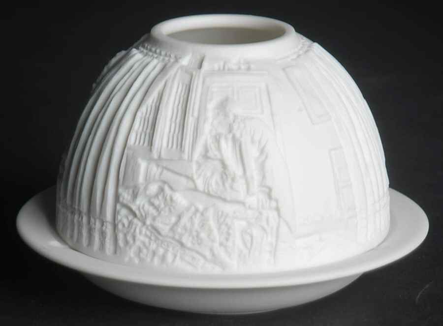 Bernardaud Lithophane Candle Votive The Flemish Paintings - Boxed by Bernardaud-1