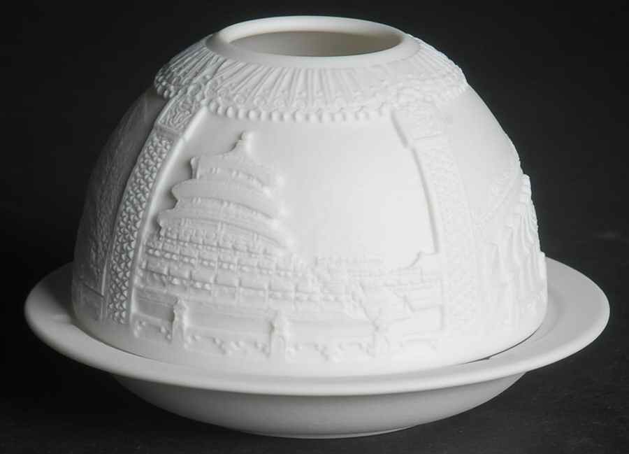 Bernardaud Lithophane Candle Votive Beijing - No Box by Bernardaud-1