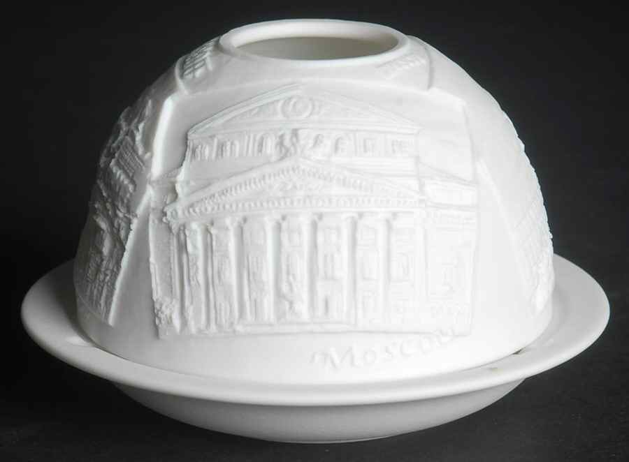 Bernardaud Lithophane Candle Votive Moscow - Boxed by Bernardaud-1