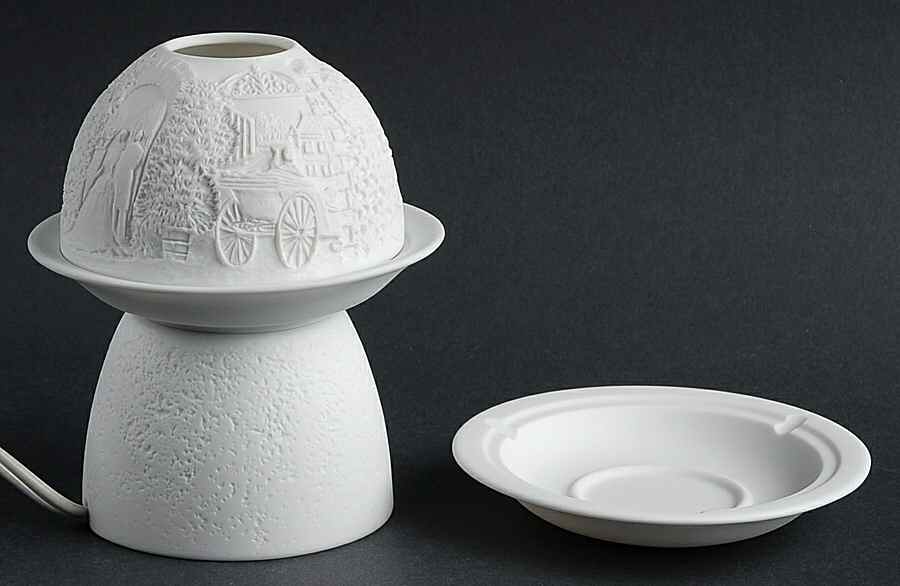 Bernardaud Lithophane Candle Votive The Wedding - Boxed by Bernardaud-1