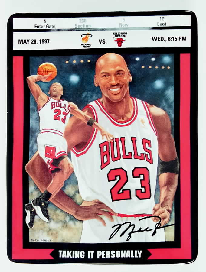 Michael Jordan:Ticket To Greatness Taking It Personally - No Box by Bradford Exchange-1