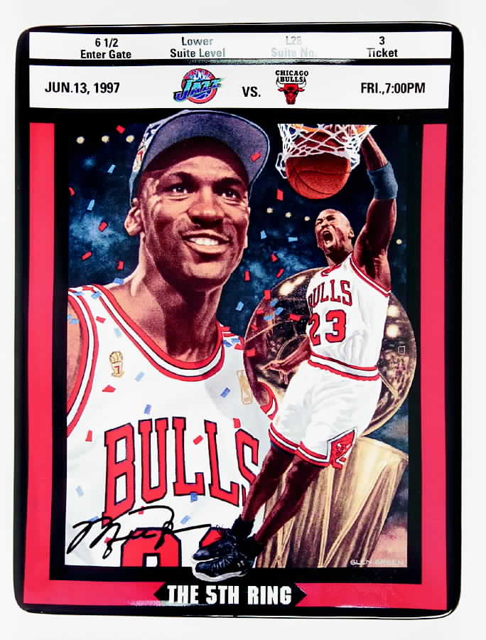 Michael Jordan:Ticket To Greatness Fifth Ring - No Box by Bradford Exchange-1