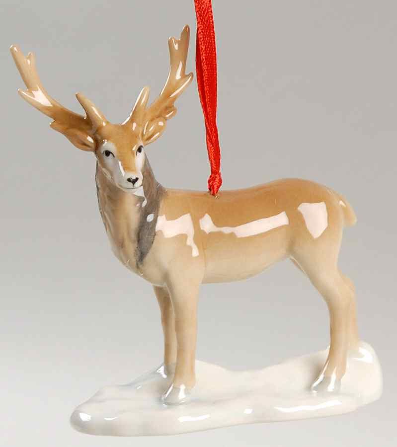 Annual Figurine Ornament Stag - Boxed by Bing & Grondahl-1