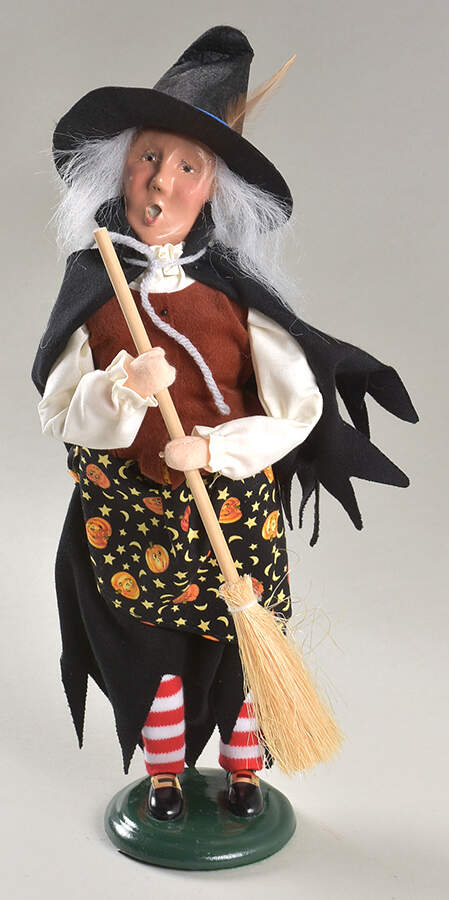 Halloween Witches Witch With Broom - No Box by Byers' Choice Ltd-1