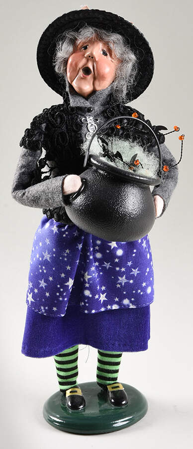 Halloween Witches Witch With Cauldron - No Box by Byers' Choice Ltd-1