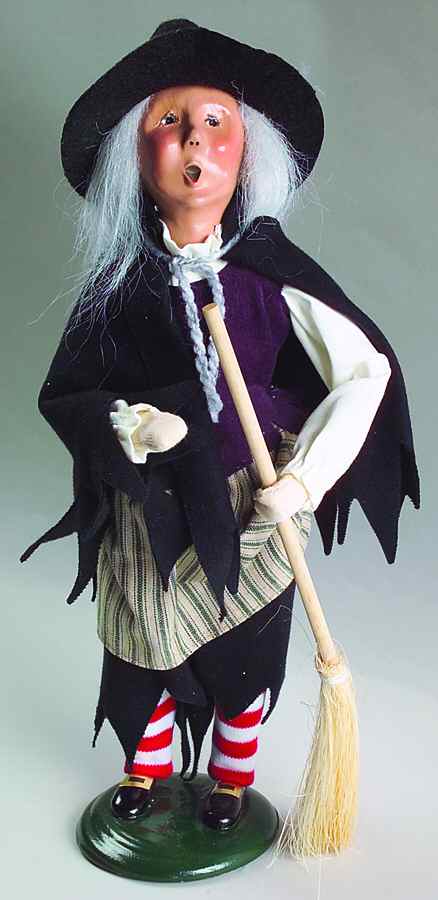 Halloween Witches Witch With Broom - No Box by Byers' Choice Ltd-1