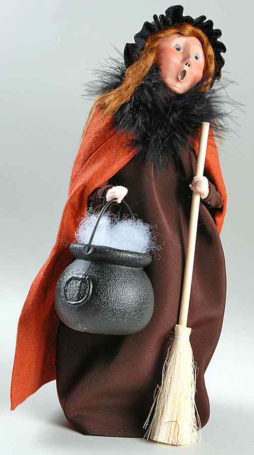 Halloween Witches Witch With Cauldron - No Box by Byers' Choice Ltd-1
