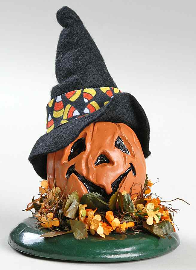Halloween Carolers & Accessories Pumpkin With Witch Hat - No Box by Byers' Choice Ltd-1