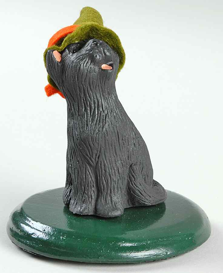 Halloween Carolers & Accessories Black Cat W/ Green Hat - No Box by Byers' Choice Ltd-1