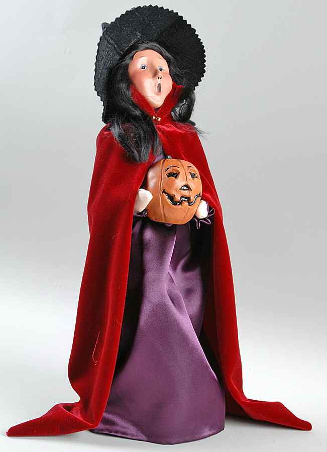 Halloween Witches Witch With Jack-O-Lantern - No Box by Byers' Choice Ltd-1