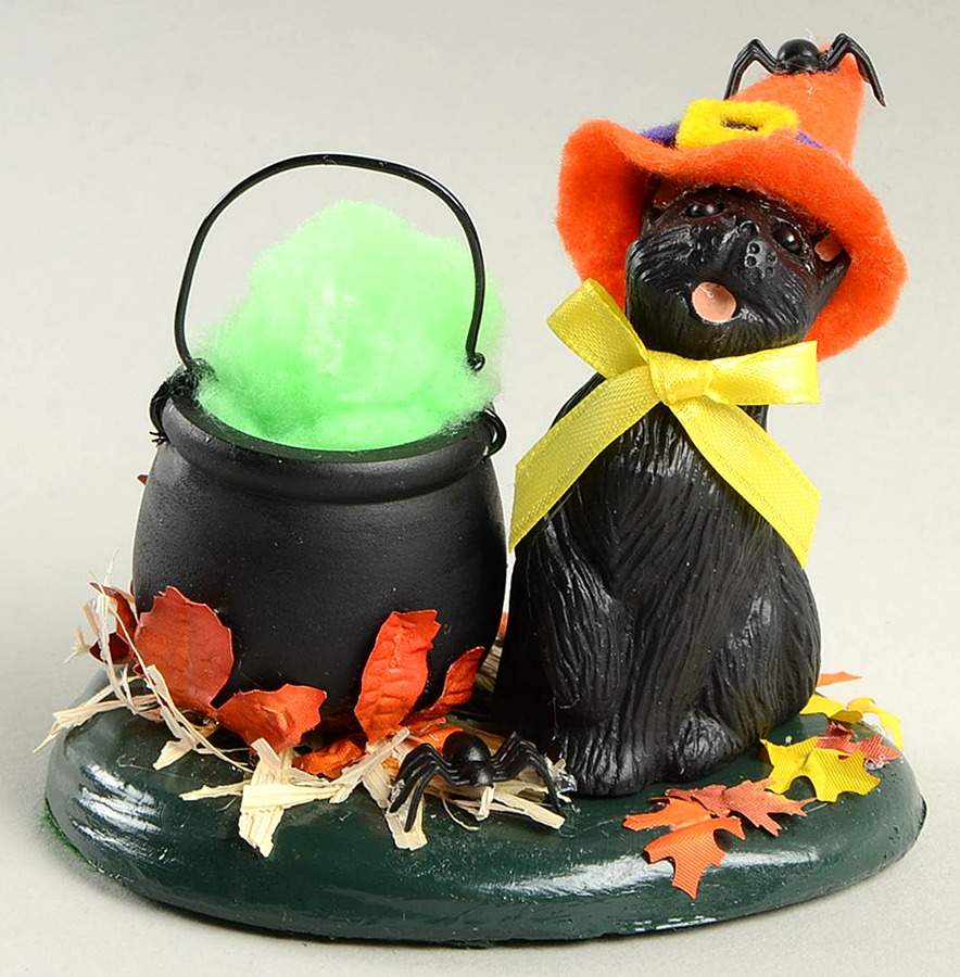 Halloween Carolers & Accessories Black Cat With Cauldron - No Box by Byers' Choice Ltd-1