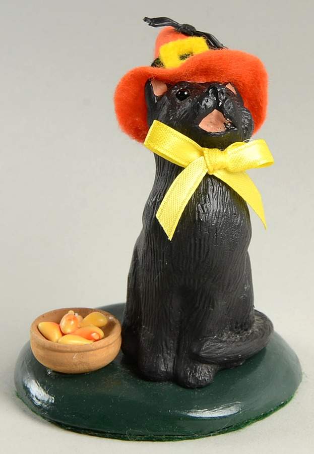 Halloween Carolers & Accessories Black Cat With Bowl Of Candy - No Box by Byers' Choice Ltd-1